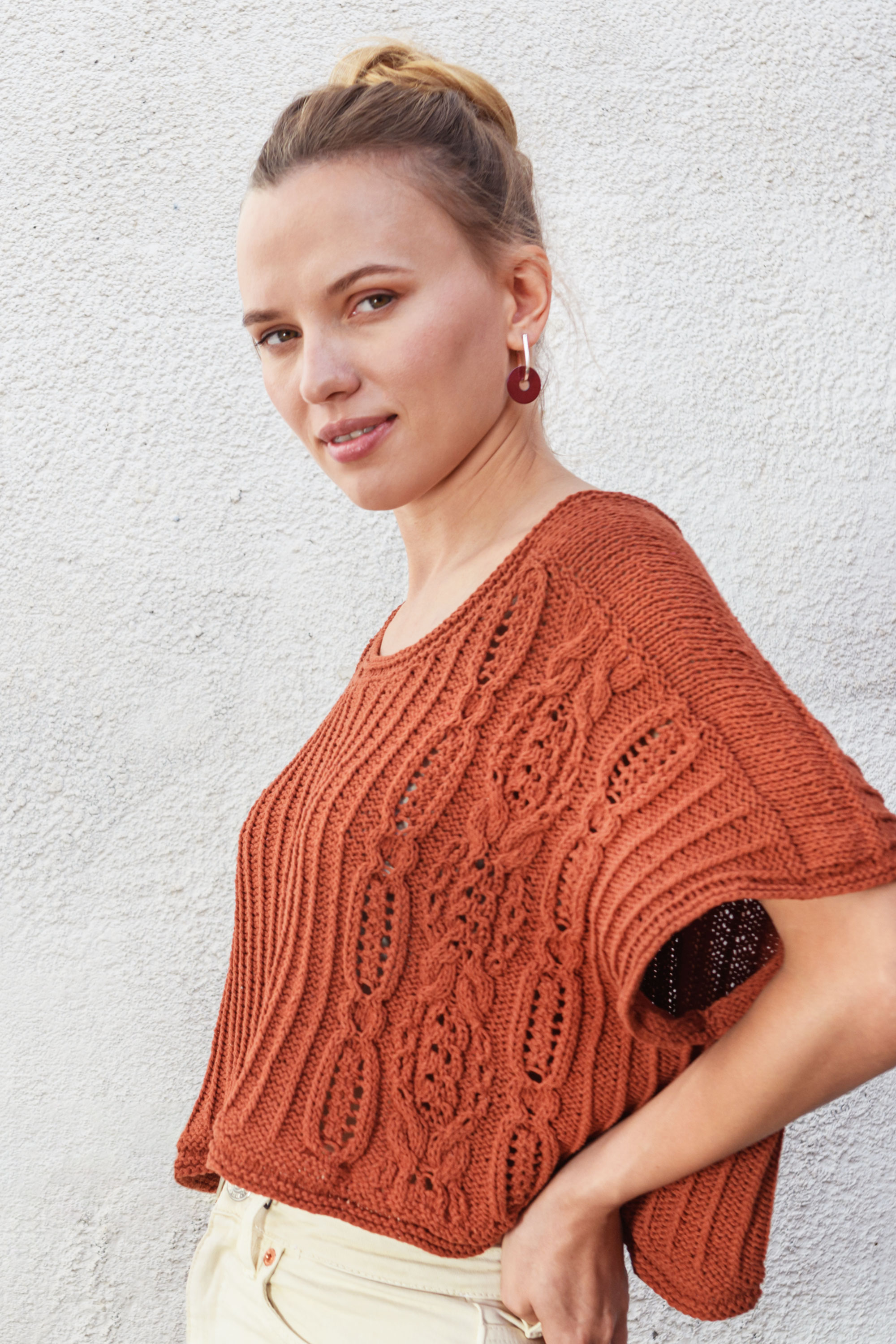 Top Laura Eco Vita | Einzelanleitung + Wolle Eco Vita uni | Stricken