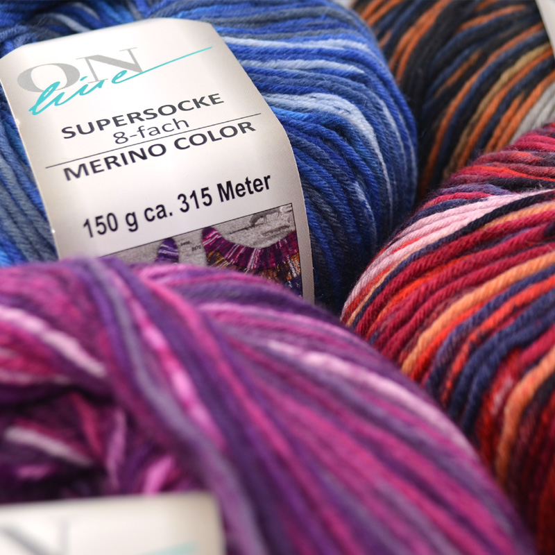 Supersocke 8-fach Merino Color von ONline Sort. 353 - 2949