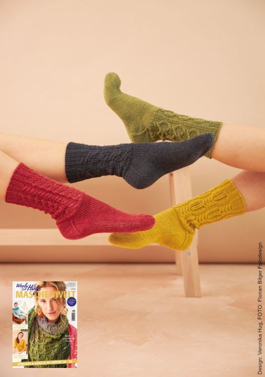 Socken - Parade | Anleitungsheft | Wolle Merino Silk Socks Stretch, 4-fach  | Stricken | Veronika Hug, Woolly Hugs, Christophorus Verlag