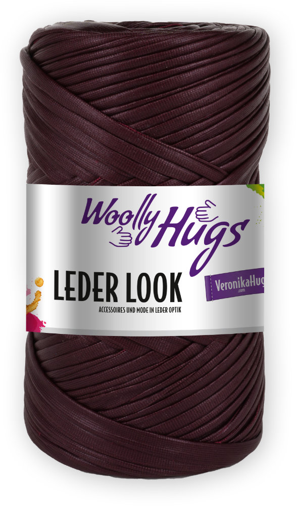 Leder Look von Woolly Hugs 0038 - burgund