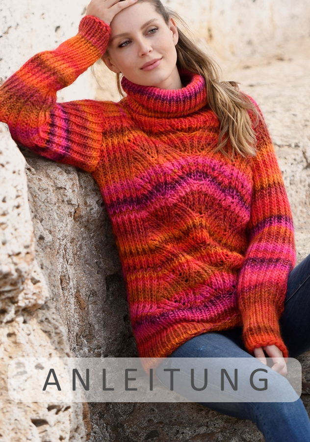 Rollkragen-pullover | Einzelanleitung | Wolle Fano Linie 359  | Stricken | ONline