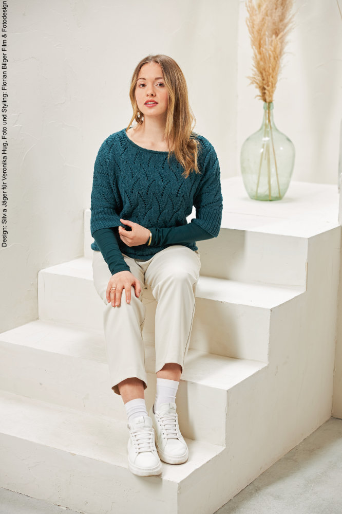 Kurzpulli Autumn | Anleitungsheft + Wolle Merino Stretch  | Stricken | Veronika Hug, Woolly Hugs, Christophorus Verlag