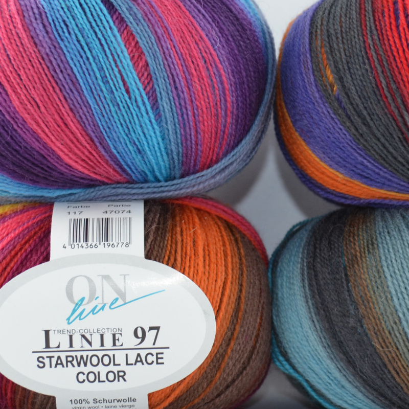 Starwool Lace Color Linie 97 von ONline 0107 - türkis / blau