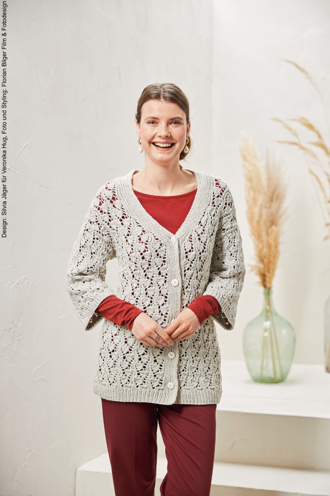 Strickjacke Flow | Anleitungsheft | Wolle Merino Stretch  | Stricken | Veronika Hug, Woolly Hugs, Christophorus Verlag