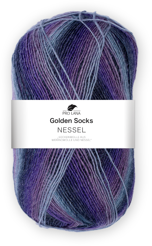 Nessel Golden Socks von Pro Lana 0086 - lila