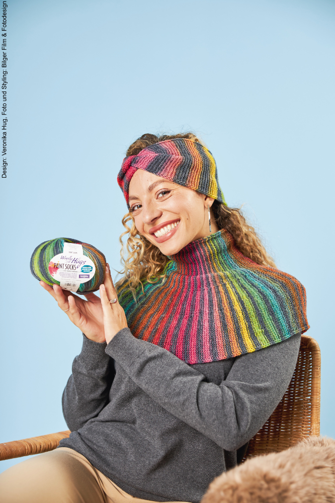 Loop & Stirnband Happy | Anleitungsheft | Wolle Paint Socks  | Stricken | Veronika Hug, Woolly Hugs, Christophorus Verlag