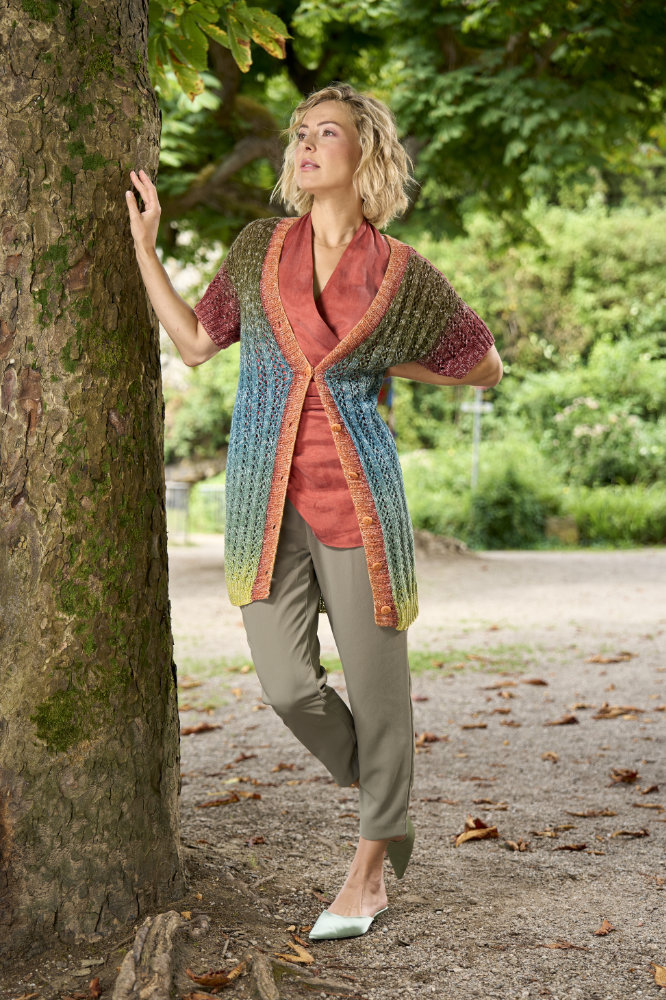 Cardigan mit Ajourmuster | Anleitungsheft | Wolle 1-2-3 Ideen  | Stricken | Pro Lana, Silvia Jäger, Andel Konrad