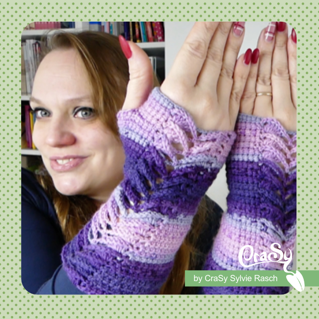 Armstulpen Herzilein | Einzelanleitung | Stricken | Sylvie Rasch