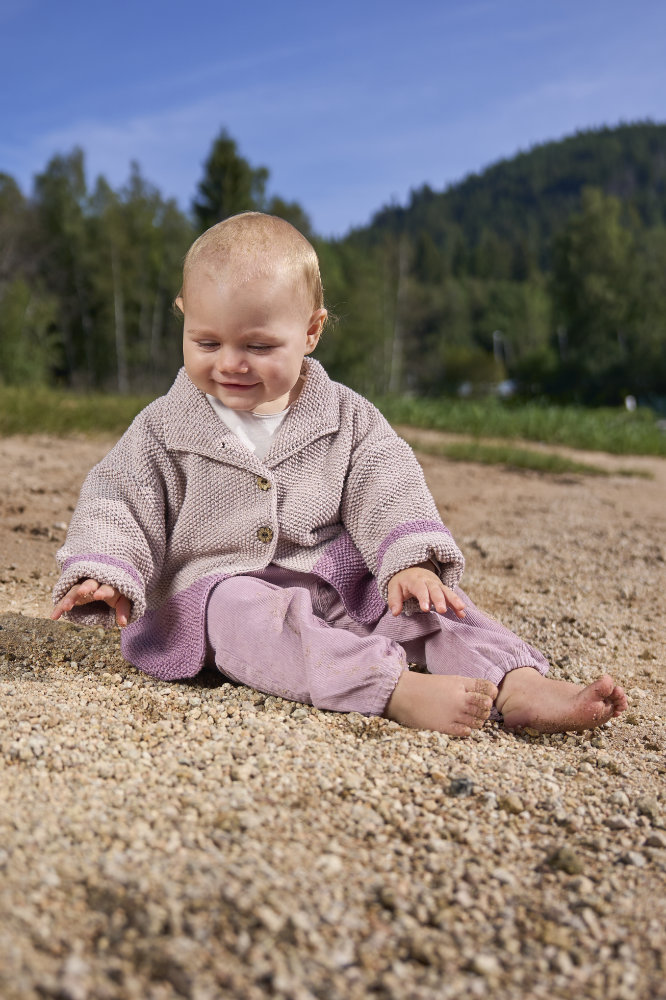 Jäckchen mit Perlmuster | Anleitungsheft | Wolle Baby Cotton  | Stricken | Pro Lana