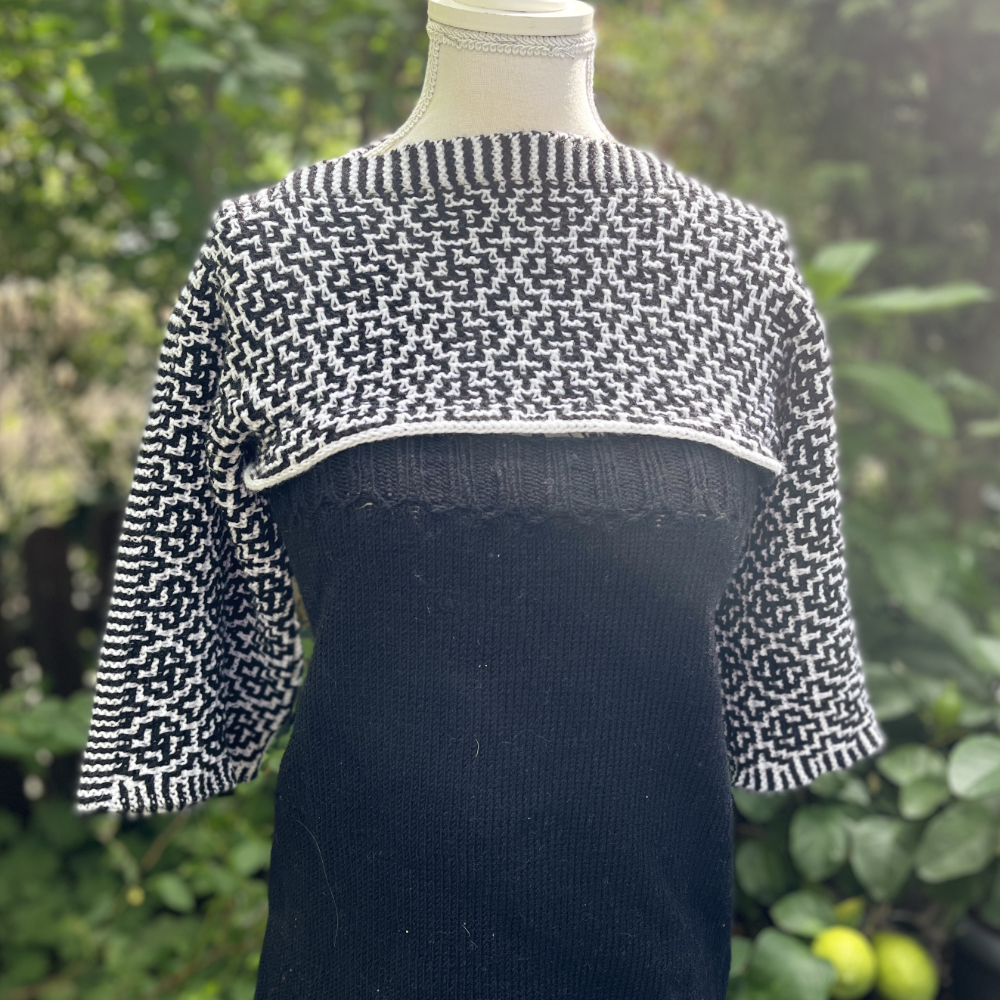 Pullover Schapulero Mosaik | Einzelanleitung | Wolle Sensitiva  | Stricken | Sylvie Rasch