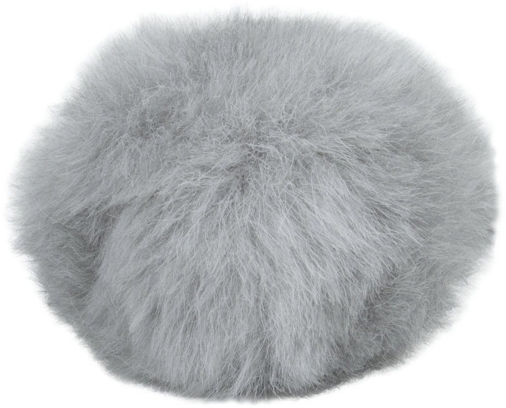 Fell Pompon MINI mit Druckknopf von Woolly Hugs